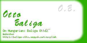 otto baliga business card